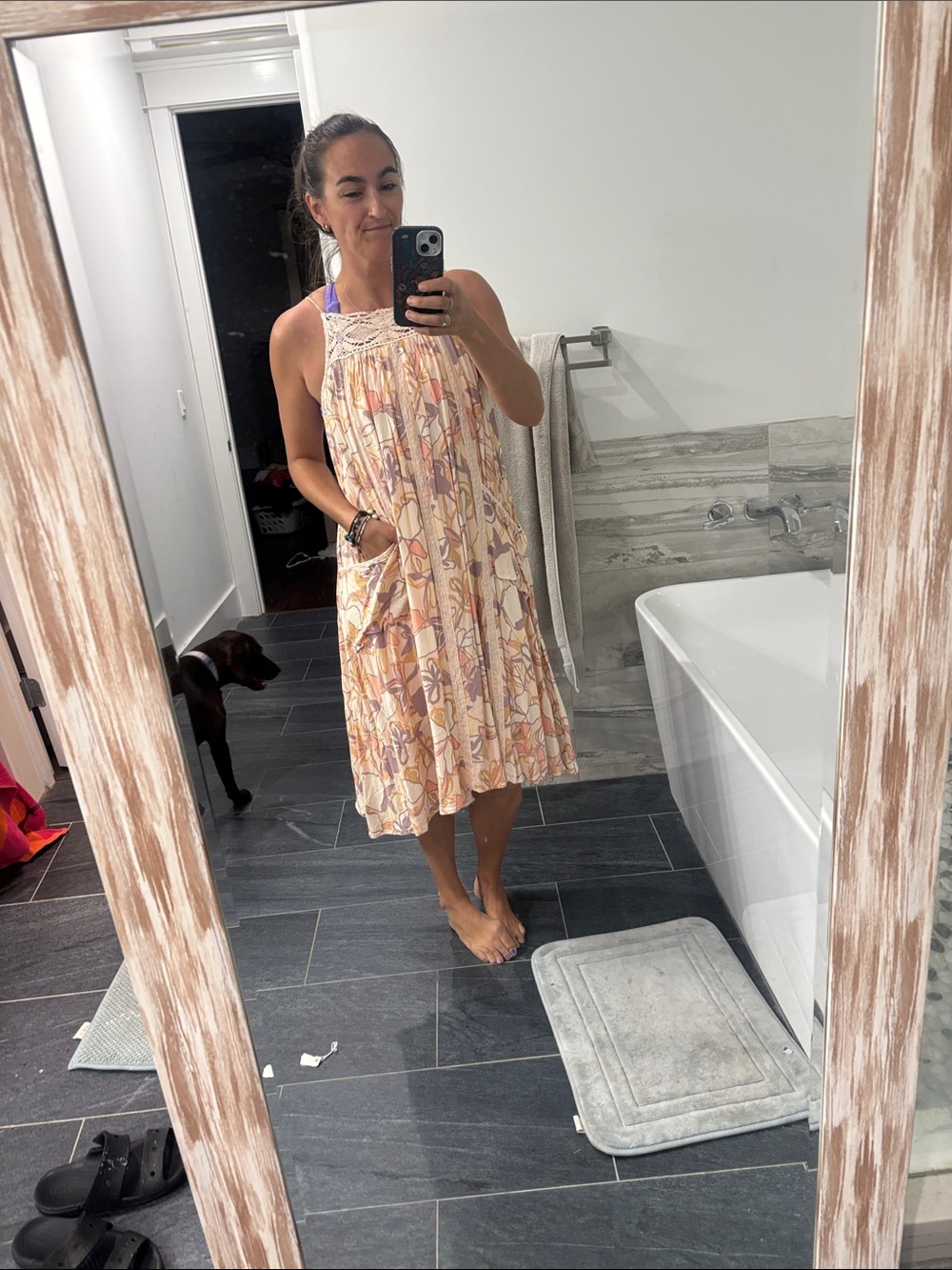 Floral midi dress